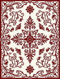Classic Floral Scrollwork Patterned Rug