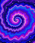 Vibrant Swirl Galaxy Pattern Rug