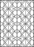 Interlocking Diamond Stripe Design Rug