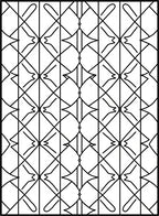 Interlocking Diamond Stripe Design Rug