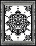 Intricate Geometric Mandala Pattern Rug
