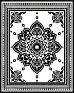 Intricate Geometric Mandala Pattern Rug