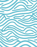 Abstract Blue Wave Pattern Design Rug