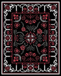 Gothic Rose Candle Ornament Rug