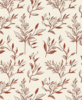 Classic Earthy Botanical Line Art Pattern Rug