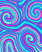 Vibrant Swirl Boho Pattern Rug
