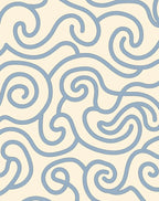 Smooth Swirl Gentle Wave Pattern Rug