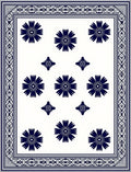 Classic Floral Border Design Rug