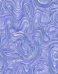 Abstract Blue Wavy Contour Design Rug