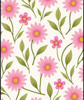 Pink Floral Ditsy Pattern Rug