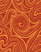 Trippy Swirls Triangles Rug