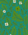 Verdant Foliage And Daisy Pattern Rug