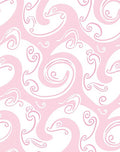 Whimsical Swirl Abstract Pastel Design Rug