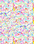 Playful Abstract Swirls Pattern Rug