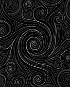 Abstract Swirl Pattern Monochrome Rug
