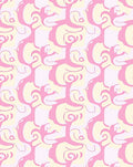 Abstract Swirls Pastel Waves Rug