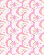 Abstract Swirls Pastel Waves Rug