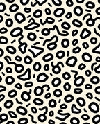 Abstract Spotted Cream Black Pattern Rug