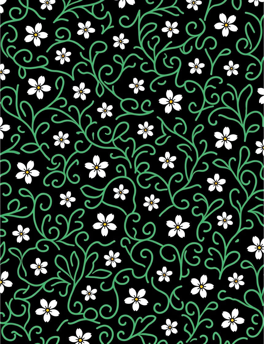Classic Floral Vine Pattern Rug