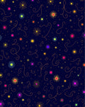 Whimsical Starburst Nebula Swirls Rug