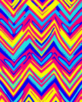 Vibrant Zigzag Abstract Pattern Rug
