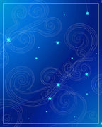 Whimsical Swirl Starry Night Rug