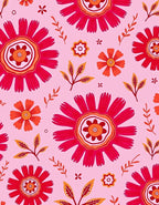Vibrant Fiesta Floral Pattern Rug