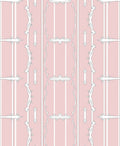 Decorative Pink Striped Classic Pattern Rug