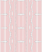 Decorative Pink Striped Classic Pattern Rug