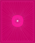 Radiant Geometric Abstract Pink Rug