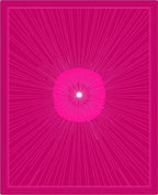 Radiant Geometric Abstract Pink Rug