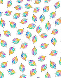 Colorful Abstract Leafy Pattern Rug