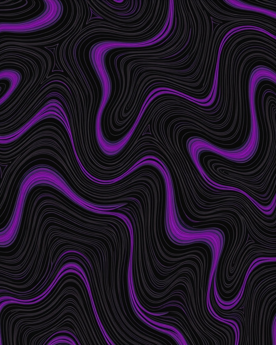 Bold Purple Swirl Abstract Rug