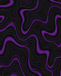 Bold Purple Swirl Abstract Rug