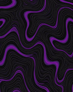 Bold Purple Swirl Abstract Rug