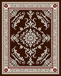 Classic Floral Swirl Pattern Rug