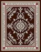 Classic Floral Swirl Pattern Rug