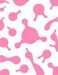 Pink Blob Abstract Pattern Rug