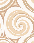 Neutral Swirls and Triangles Pattern Rug
