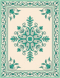 Classic Floral Scrollwork Cream Rug
