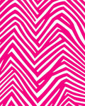 Bold Pink Zebra Stripe Pattern Rug