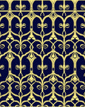 Golden Yellow Art Nouveau Lattice Rug