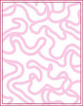 Abstract Pink Swirls Pattern Rug