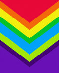 Chevron Rainbow Spectrum Design Rug