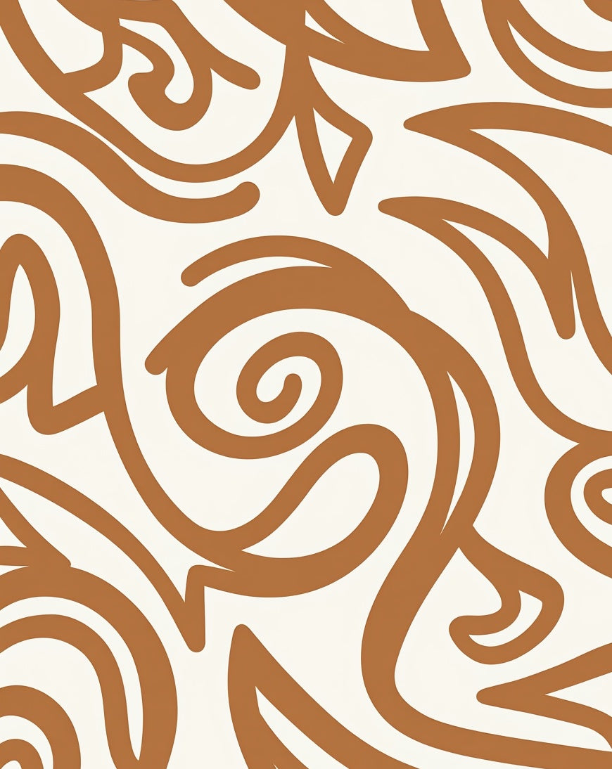 Modern Swirls Abstract Design Rug