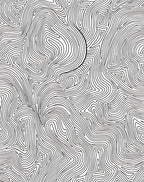 Abstract Black And White Wavy Pattern Rug
