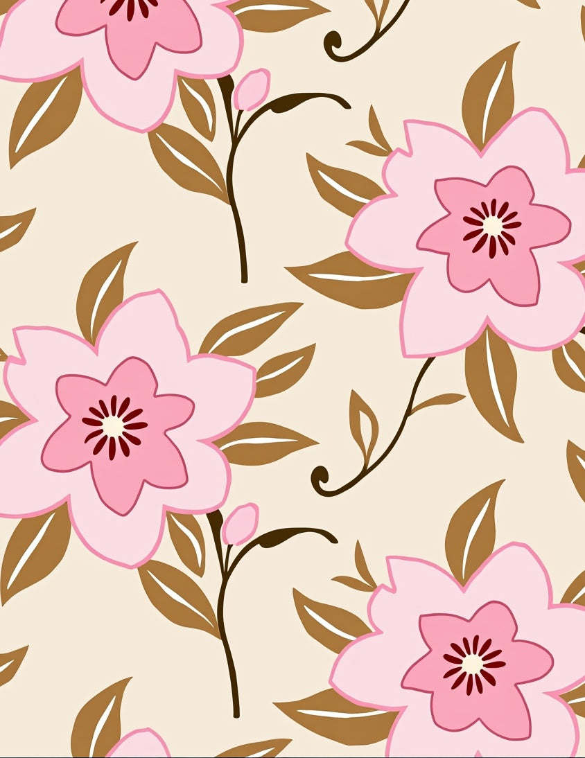 Blossom Trail Floral Pattern Rug