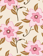 Blossom Trail Floral Pattern Rug
