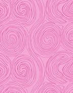 Pink Swirl Pattern Design Rug
