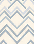 Geometric Chevron Patterned Cool Tones Rug